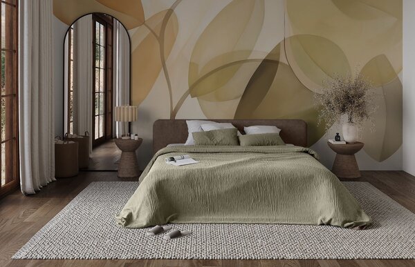 Colori rilassanti e tessuti in camera da letto