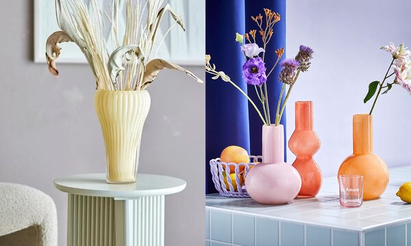 Vasi colorati per composizioni estive