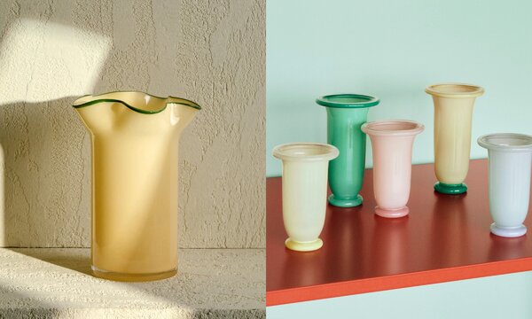 Vasi di design in vetro colorato