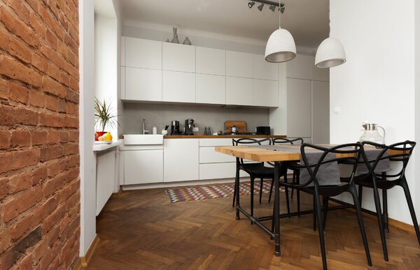 Passatoia da cucina lavabile su parquet