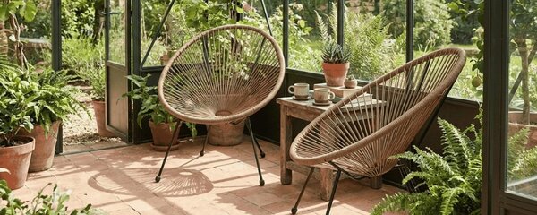 Le poltrone in rattan