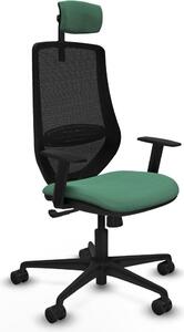 Sedia da ufficio Piqueras y Crespo D036N2W Verde smeraldo