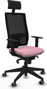 Sedia da ufficio con poggiatesta Piqueras y Crespo 1D066G1 Rosa