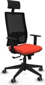 Sedia da ufficio con poggiatesta Piqueras y Crespo 1D066G1 Arancione scuro