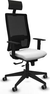 Sedia da ufficio con poggiatesta Piqueras y Crespo 1D066G1 Bianco