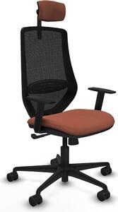 Sedia da ufficio Piqueras y Crespo D036N2W Marrone Nero