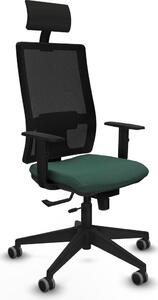 Sedia da ufficio con poggiatesta Piqueras y Crespo 1D066G1 verde