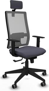 Sedia da ufficio con poggiatesta Horna Traslack Piqueras y Crespo 1D066G2 Grigio scuro