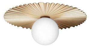 Applique da parete Nuura Aps, Liila Muuse, dimmerabile, Dorato / Ottone, Soggiorno, Metallo, Scandinavo