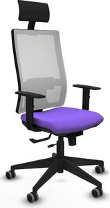 Sedia da ufficio con poggiatesta Piqueras y Crespo 1D066G1 Viola