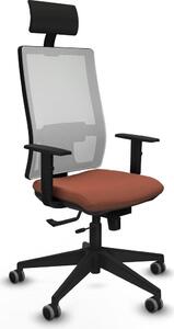 Sedia da ufficio con poggiatesta Piqueras y Crespo 1D066G1 Brown