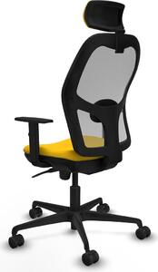 Sedia da ufficio con poggiatesta Piqueras y Crespo 1D036N2 Giallo
