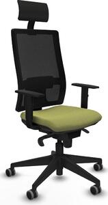 Sedia da ufficio con poggiatesta Piqueras y Crespo 1D066G1 verde