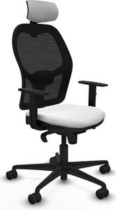 Sedia da ufficio con poggiatesta Piqueras y Crespo 1D036N2 Bianco