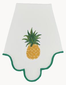 Tovagliolo con ananas ricamato Ondulado