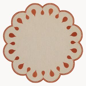 Tovaglietta americana con bordo ricamato Gotas