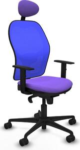 Sedia da ufficio con poggiatesta Jorquera Piqueras y Crespo 1D036N1 Viola