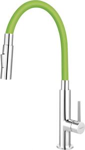 Miscelatore per lavello Ferro con braccio flessibile verde 70730,0Z