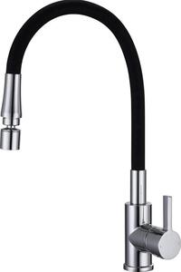 Miscelatore da cucina Miscelatore a bassa pressione girevole a 360° con bocca flessibile Miscelatore a bassa pressione 3 attacchi caldo e freddo Miscelatore monocomando per caldaia