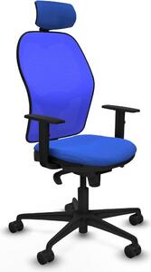 Sedia da ufficio con poggiatesta Piqueras y Crespo 1D036N2 Blu