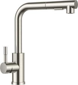 Rubinetto da cucina estraibile - Girevole a 360° - Acciaio inox