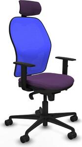 Sedia da ufficio con poggiatesta Piqueras y Crespo 1D036N2 Viola