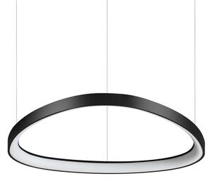 Sospensione Moderna Gemini Metallo Nero Led 48W 3000K Luce Calda