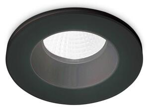 Faretto Ad Incasso Moderno Room-65 Alluminio Nero Led 8W 3000K Luce Calda