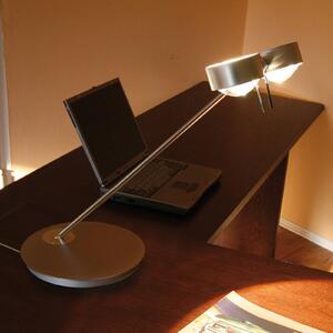 Top Light lampada da tavolo a 2 luci PUK TABLE, cromo opaco