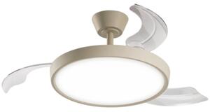 Ventilatore moderno perenz myra 7196 led dimmerabile metallo acrilico - Perenz