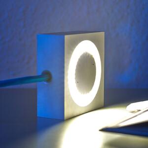 TECNOLUMEN Lampada multiuso Square con LED, cavo blu