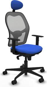Sedia da ufficio con poggiatesta Jorquera Piqueras y Crespo 1D036N1 Blu