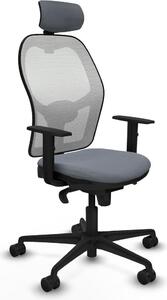 Sedia da ufficio con poggiatesta Piqueras y Crespo 1D036N2 Grigio