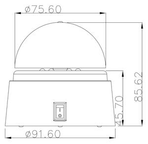 Globo 28014 - Lampada LED decorativa DISCO 6xLED/0,06W/3xAA