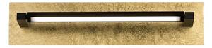 Applique orientabile perenz foglia 8436 fo ct led cct 1440lm nero opaco foglia oro - Perenz