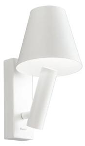 Applique perenz reverse 8472 b lc led 3000k 480lm paralume spot metallo bianco orientabile - Perenz