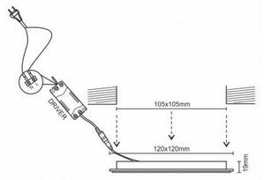 Lampada LED da incasso LED/6W/230V