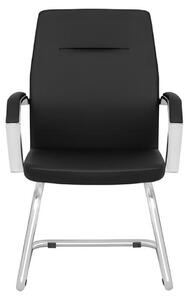 Sedia Da Scrivania Ergonomica Senza Braccioli, Girevole 360° Con Ruote Silenziose, Altezza Regolabile, Rivestita In Pelle PU, Design Moderno Noce, Capacità 136kg