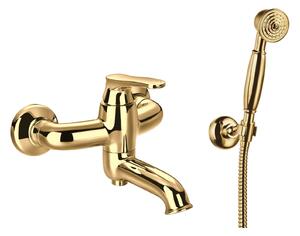 Omnires Art Deco rubinetto per vasca e doccia a parete oro AD5131GL