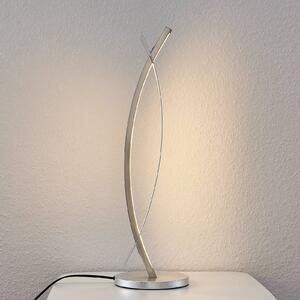 Lucande Lampada LED da tavolo Marija con effetto argento