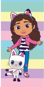 Asciugamano per bambini in cotone 70x140 cm Gabby´s Dollhouse Colors – Jerry Fabrics