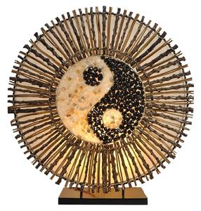 Woru Lampada da tavolo Ying Yang Batur 40 cm marrone