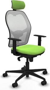 Sedia da ufficio con poggiatesta Piqueras y Crespo 1D036N2 Colore Pistacchio