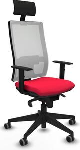 Sedia da ufficio Piqueras y Crespo 1D066G1 Rosso