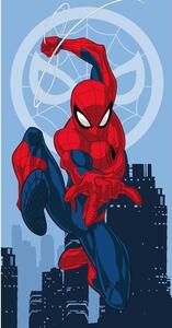 Asciugamano per bambini rosso/blu in cotone 70x140 cm Spider-man "Jump" – Jerry Fabrics