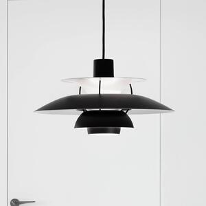 Louis Poulsen Lampada a sospensione PH 5, dimmerabile, Nero, Soggiorno / Sala da pranzo, Alluminio, Design, Lampada a sospensione