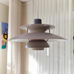 Louis Poulsen Lampada a sospensione PH 5, dimmerabile, Alluminio / Grigio / Zincato, Soggiorno / Sala da pranzo, Alluminio, Design, Lampada a sospensione