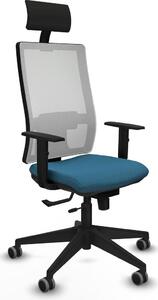 Sedia da ufficio con poggiatesta Piqueras y Crespo 1D066G1 Verde petrolio