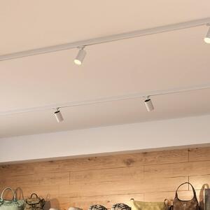 Deko-Light sistema binario trifase Can, bianco, alluminio, GU10, montaggio orientabile dimmerabile, Bianco / Opale, Corridoio, Alluminio, Moderno