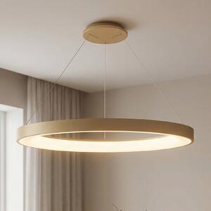 Mantra Iluminación Lampada a sospensione LED Niseko II, telecomando, Ø 65 cm color oro dimmerabile, Ottone / Oro, Soggiorno / Sala da pranzo, Metallo, Moderno